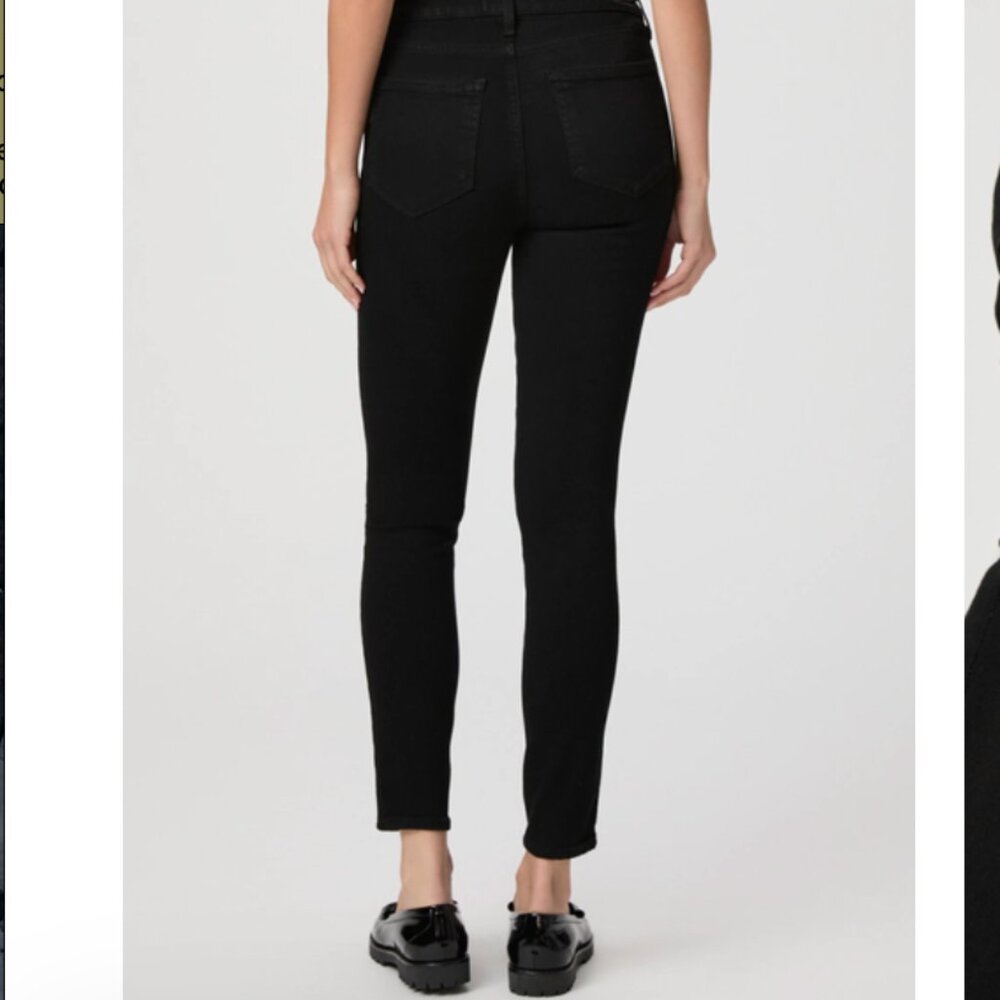 Paige Women’s Hoxton Ankle Jeans. Size 30. Black